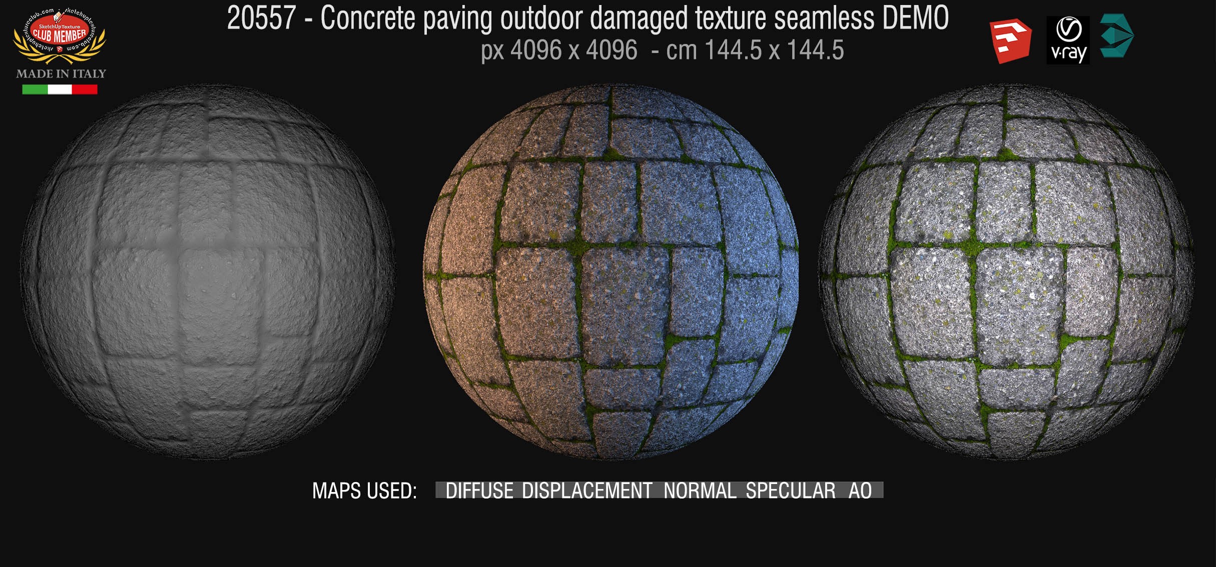 20557 - Concrete paving outdoor texture DEMO