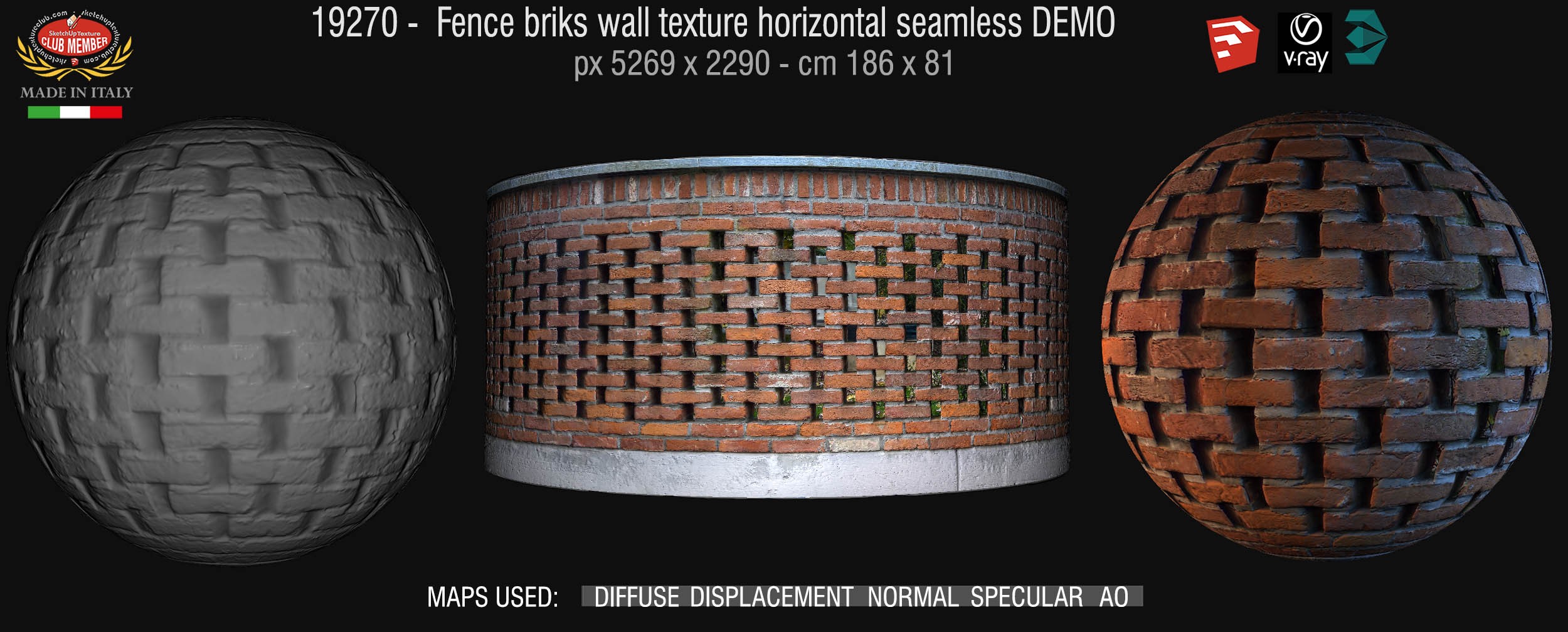 19270 - fence briks wall texture + maps DEMO