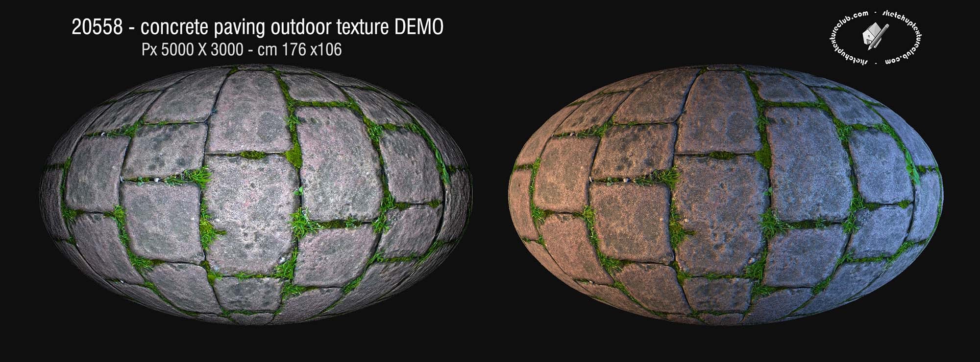 20558 - Concrete paving outdoor texture DEMO