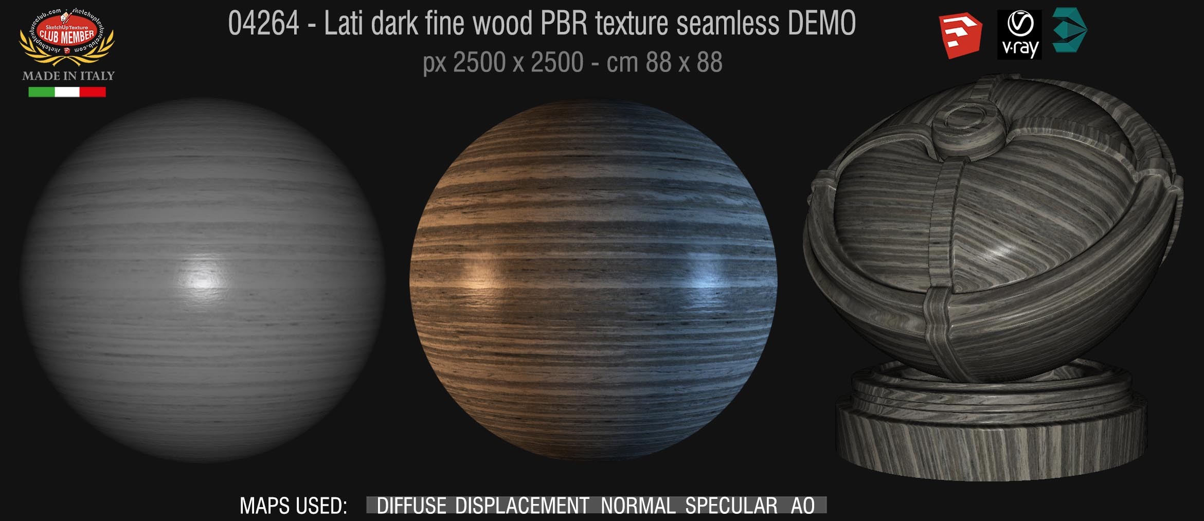 04264 73_Lati dark fine wood PBR texture seamless DEMO