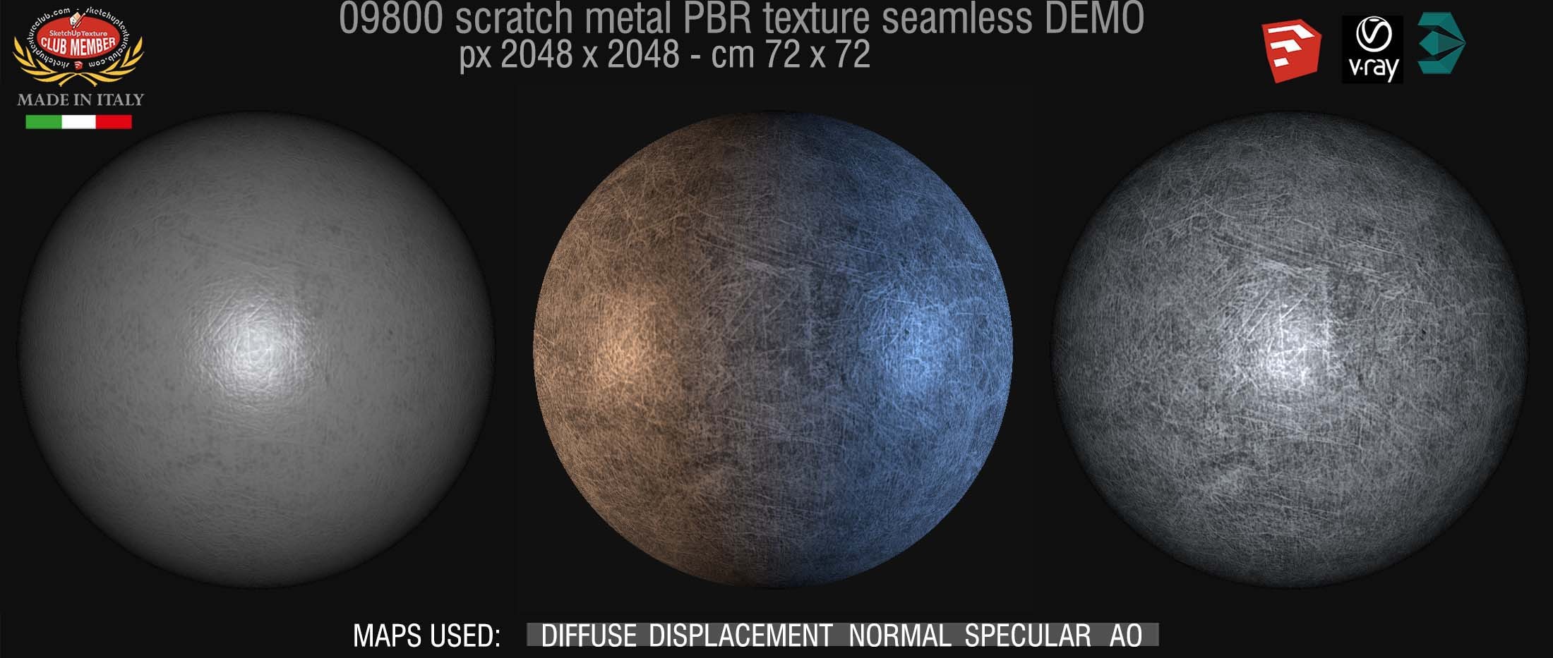 09800 scratch metal PBR texture seamless DEMO