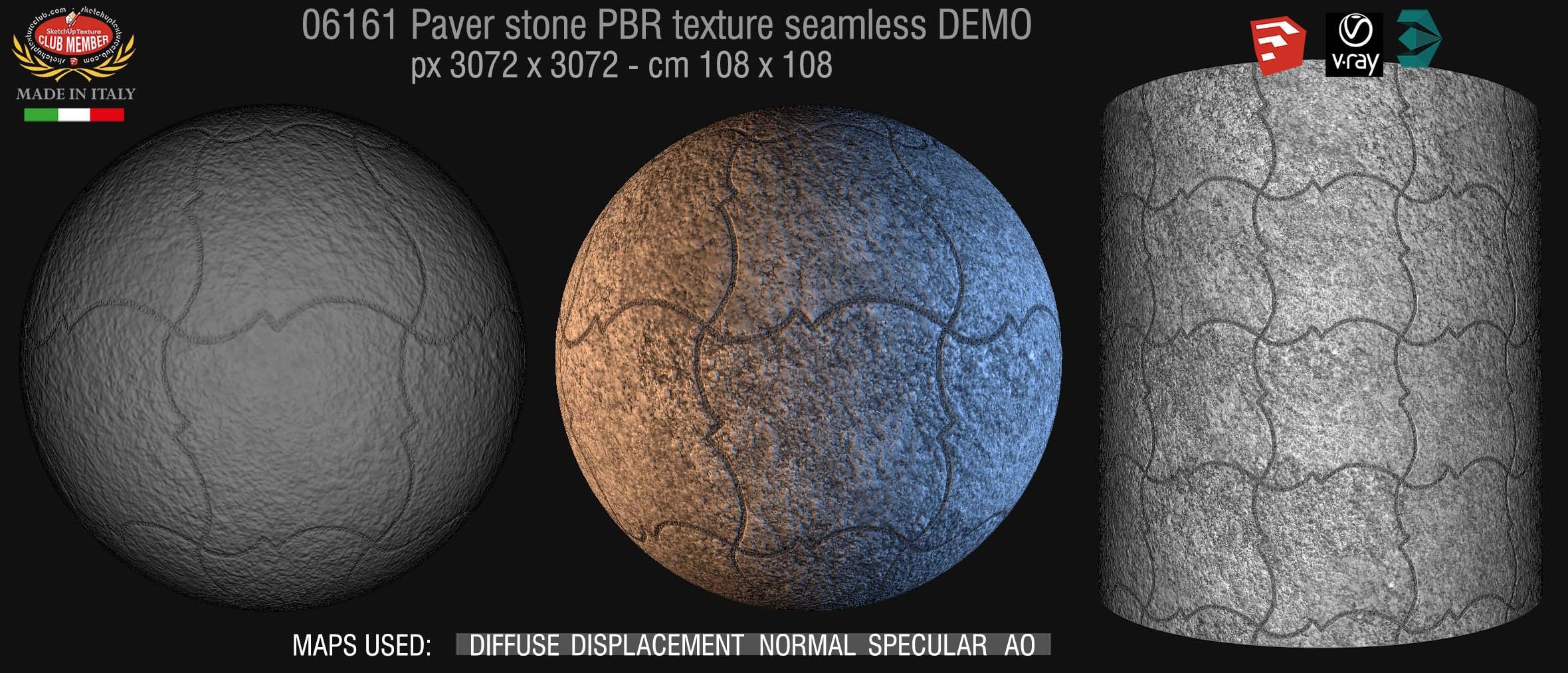 06161 paver stone PBR texture seamless DEMO