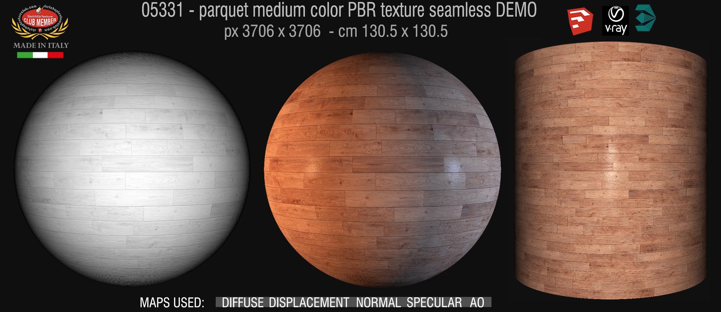 05331 parquet medium color PBR texture seamless DEMO