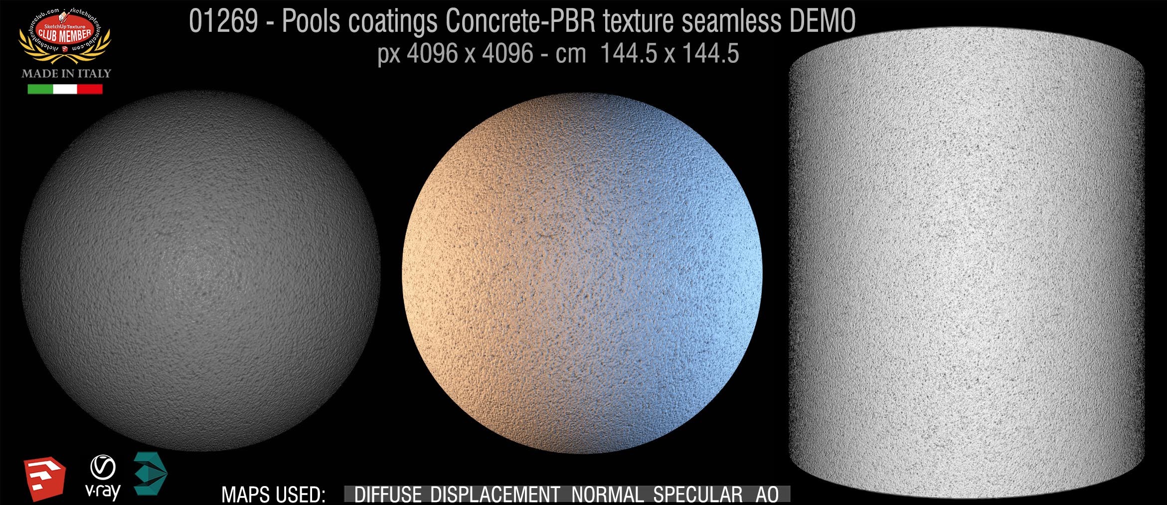 01269 Pools coatings Concrete-PBR texture seamless DEMO