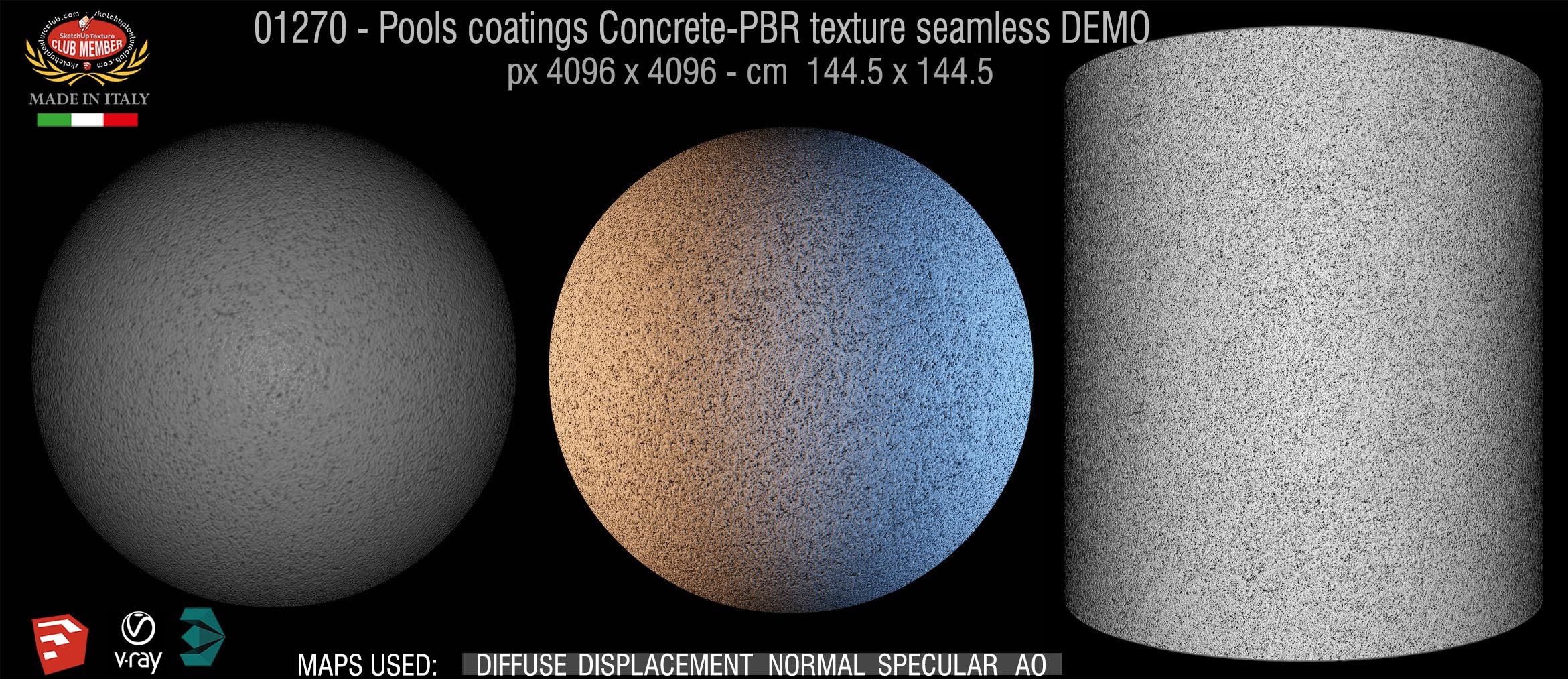 01270 Pools coatings Concrete-PBR texture seamless DEMO