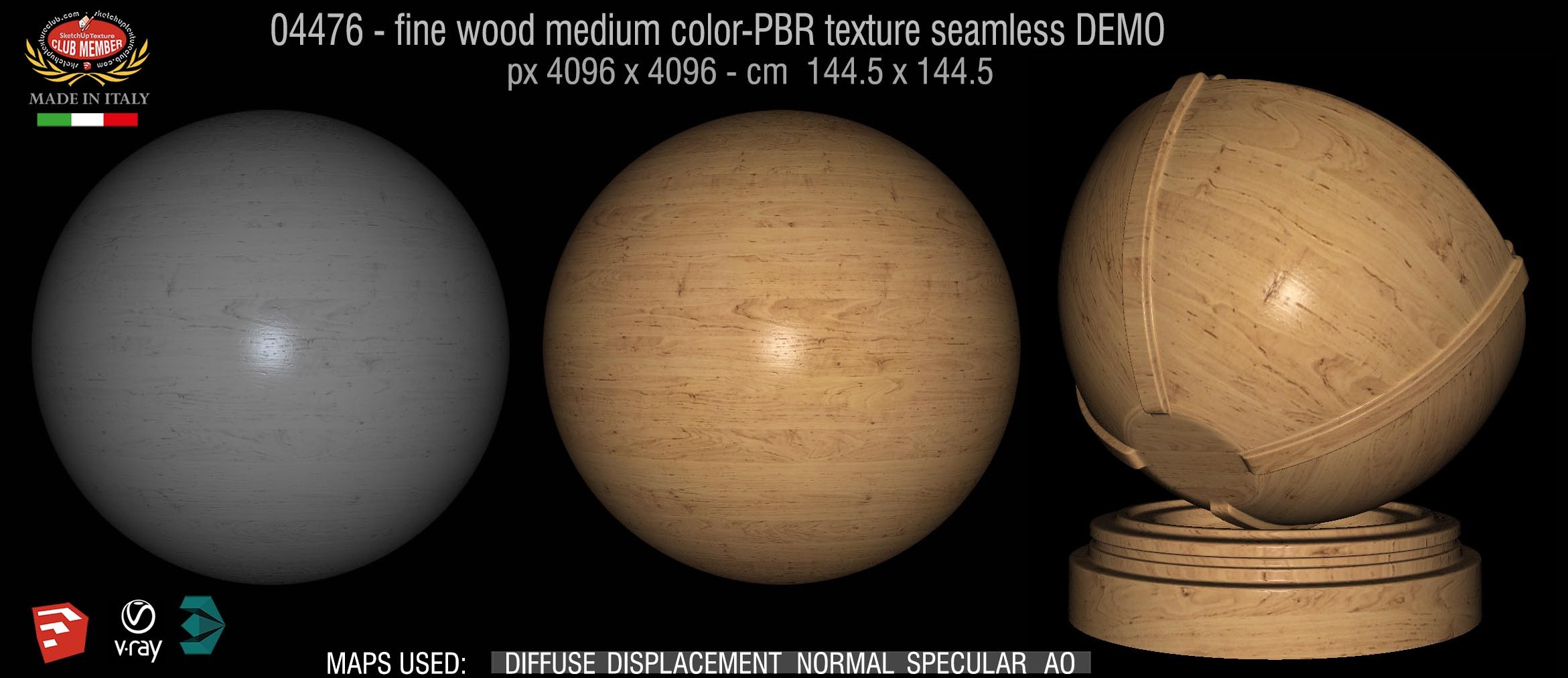 04476 fine wood medium color-PBR texture seamless DEMO