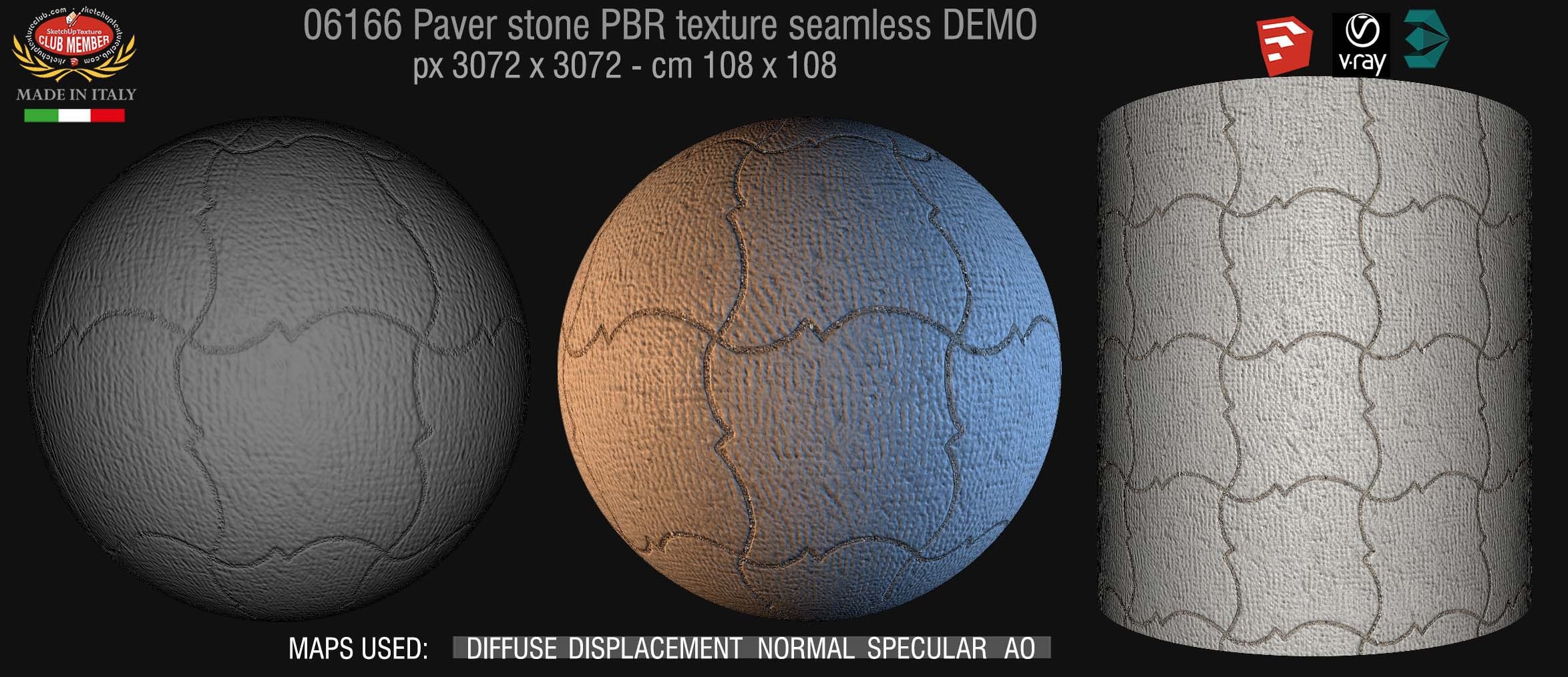 06166 paver stone PBR texture seamless DEMO