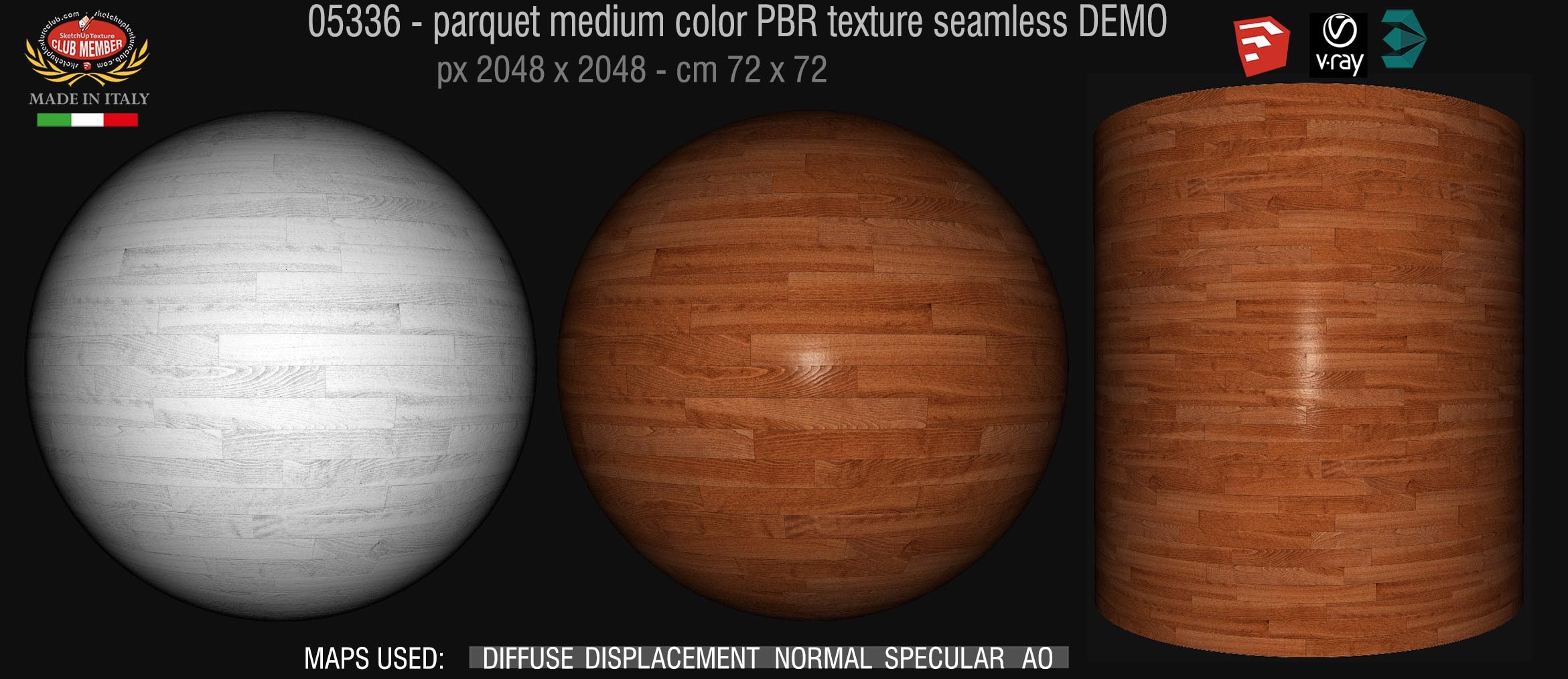 05336 parquet medium color PBR texture seamless DEMO