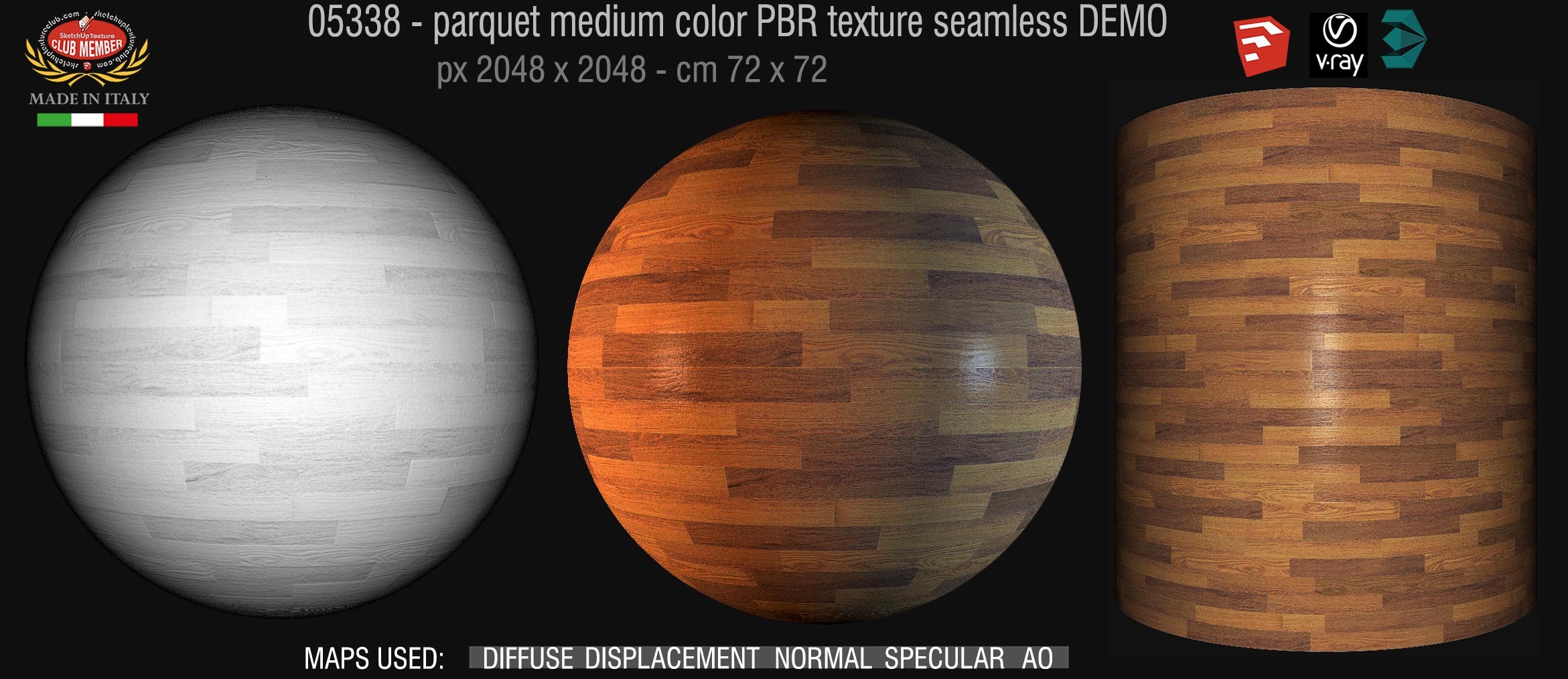 05338 parquet medium color PBR texture seamless DEMO