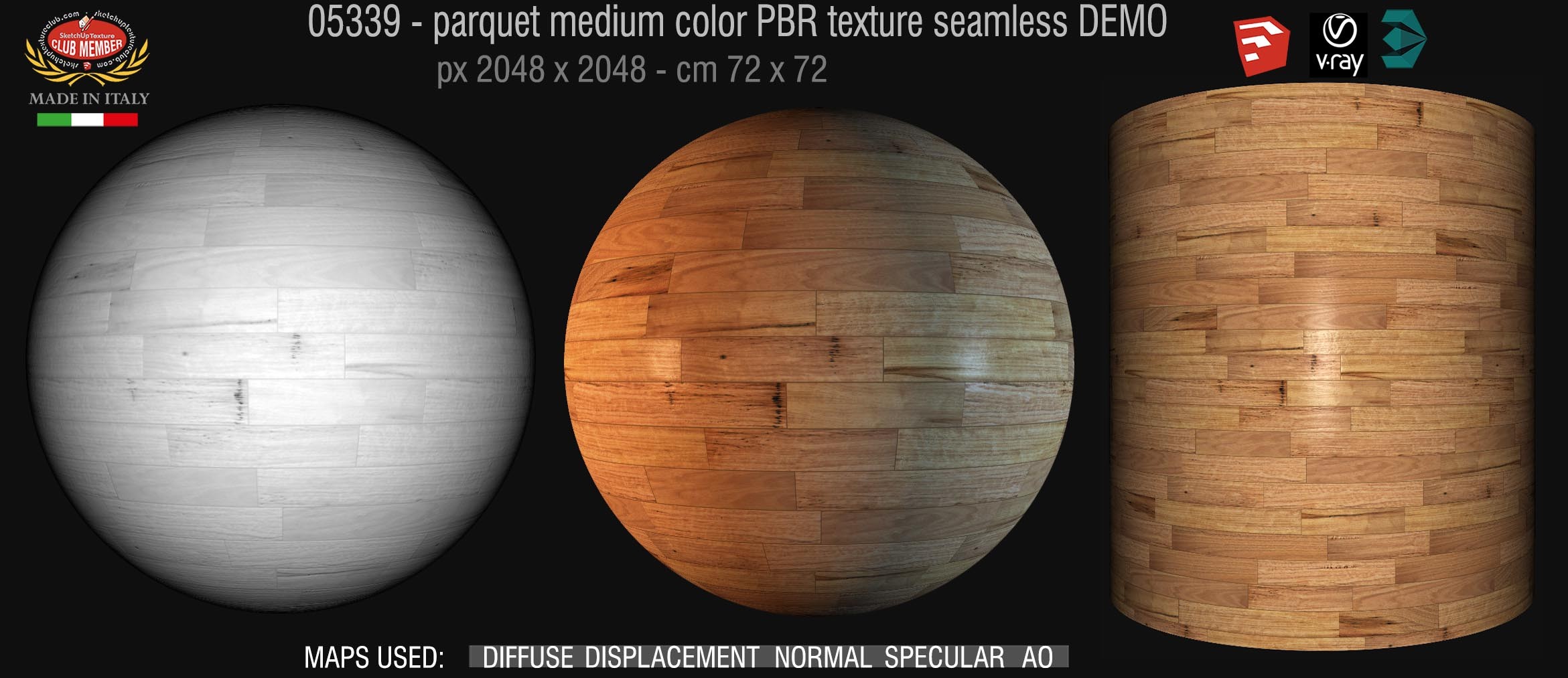 05339 parquet medium color PBR texture seamless DEMO