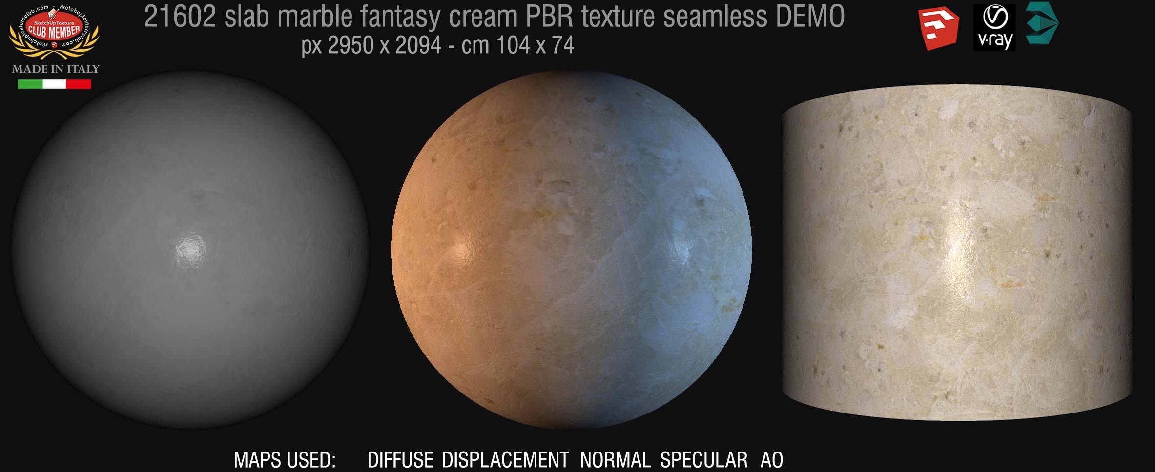 21602 slab marble fantasy cream PBER texture seamless DEMO