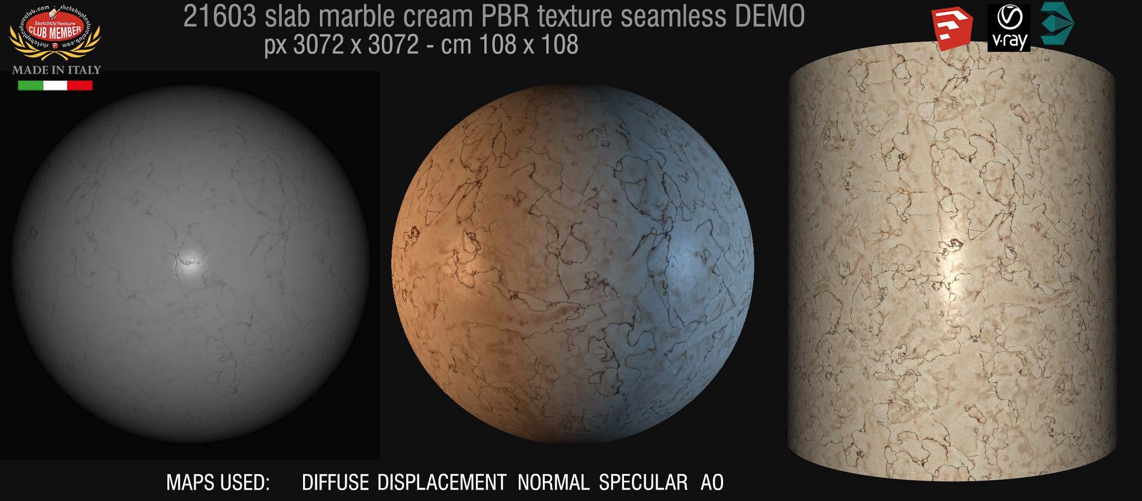 21603 cream slab marble PBR texture seamless DEMO
