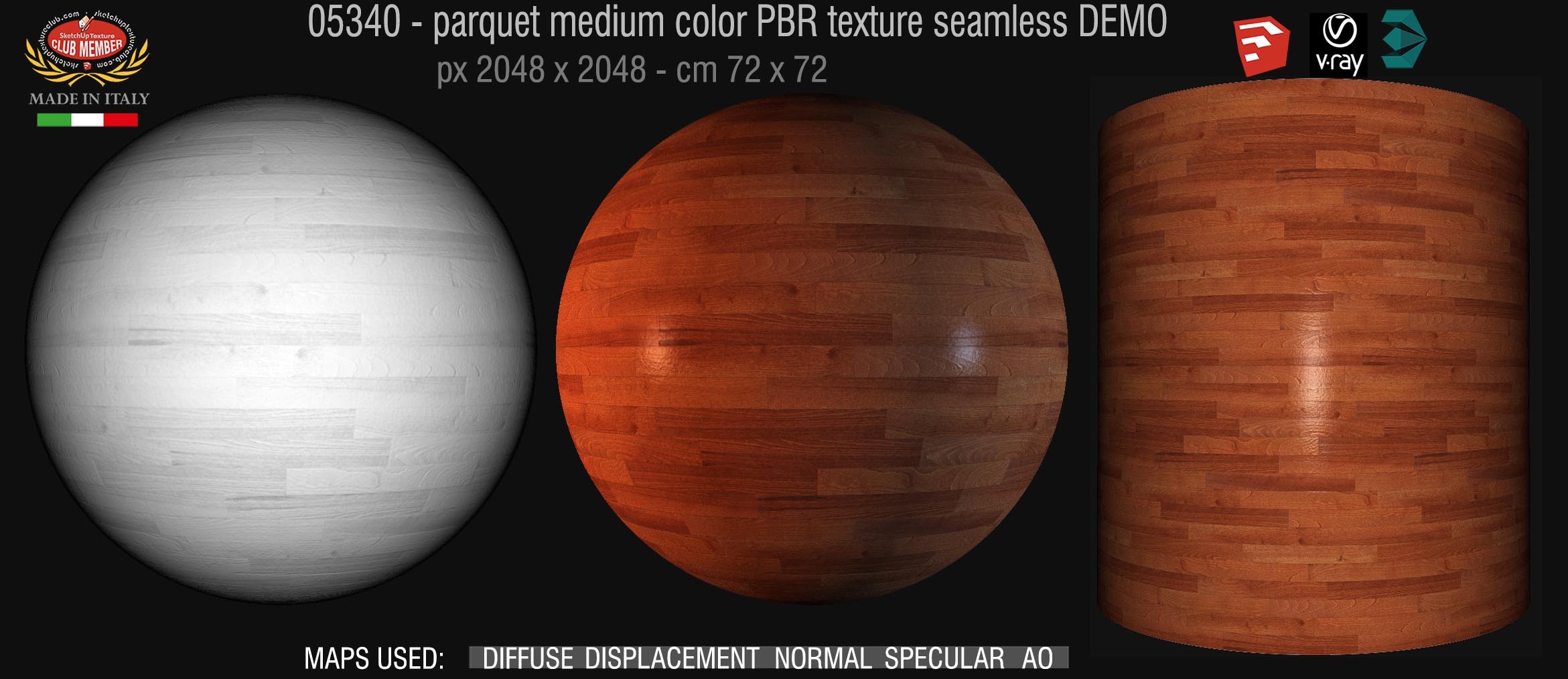 05340 parquet medium color PBR texture seamless DEMO