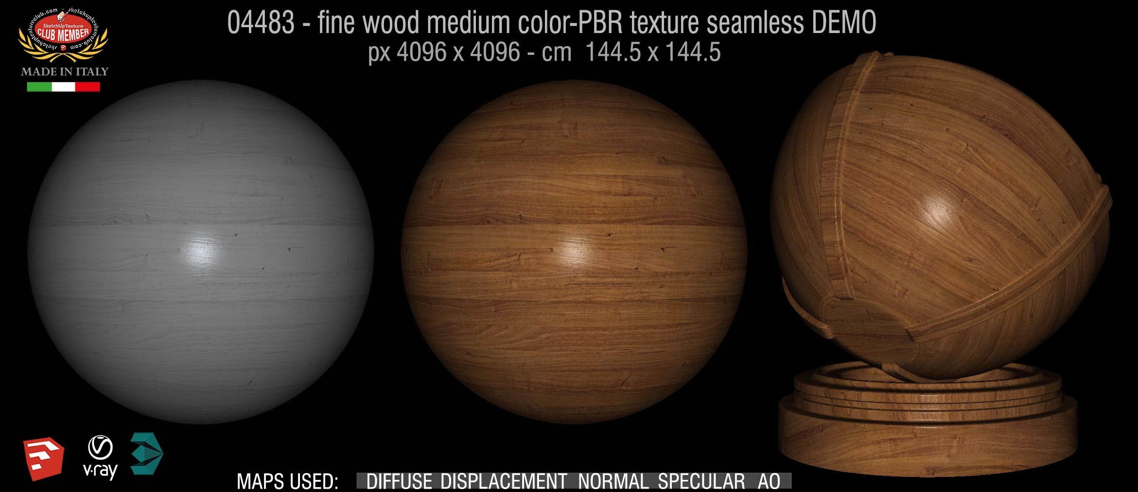 04483 fine wood medium color-PBR texture seamless DEMO