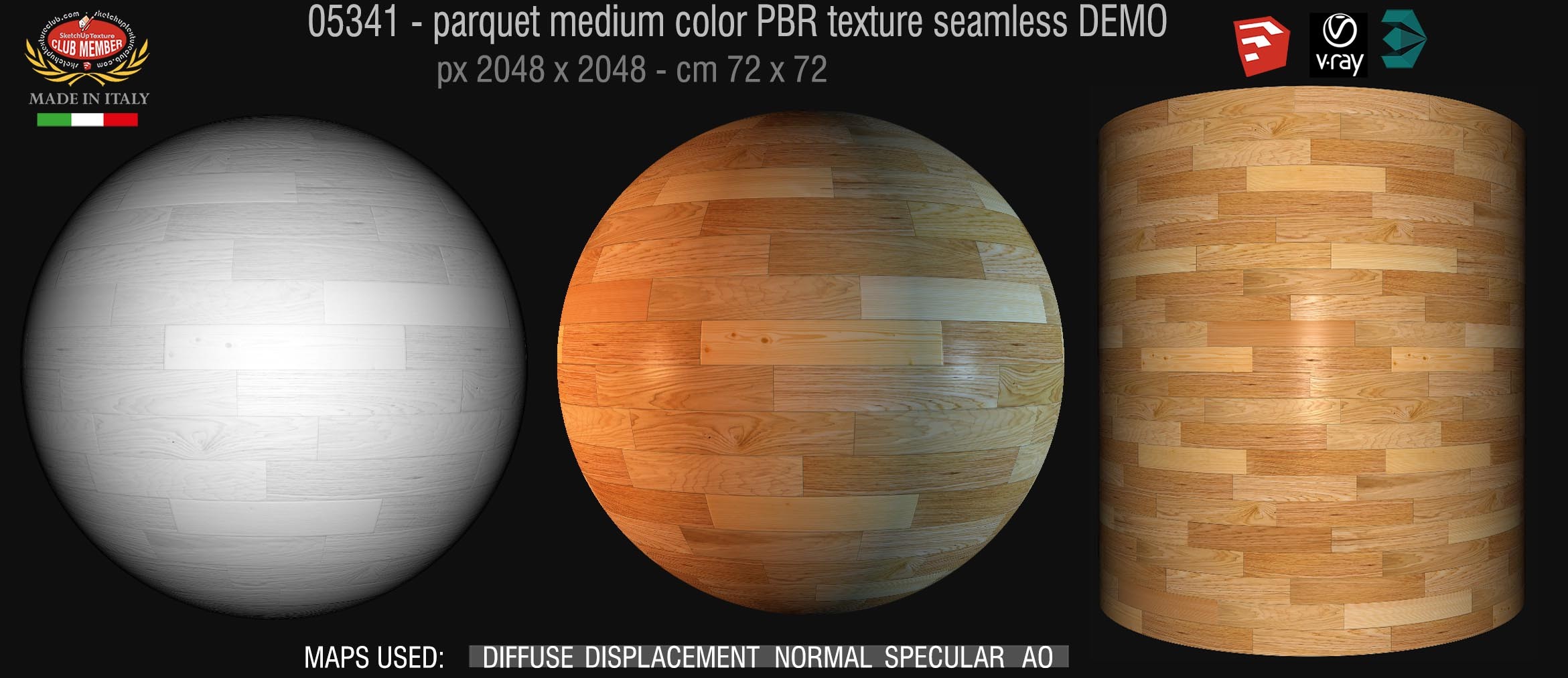 05341 parquet medium color PBR texture seamless DEMO