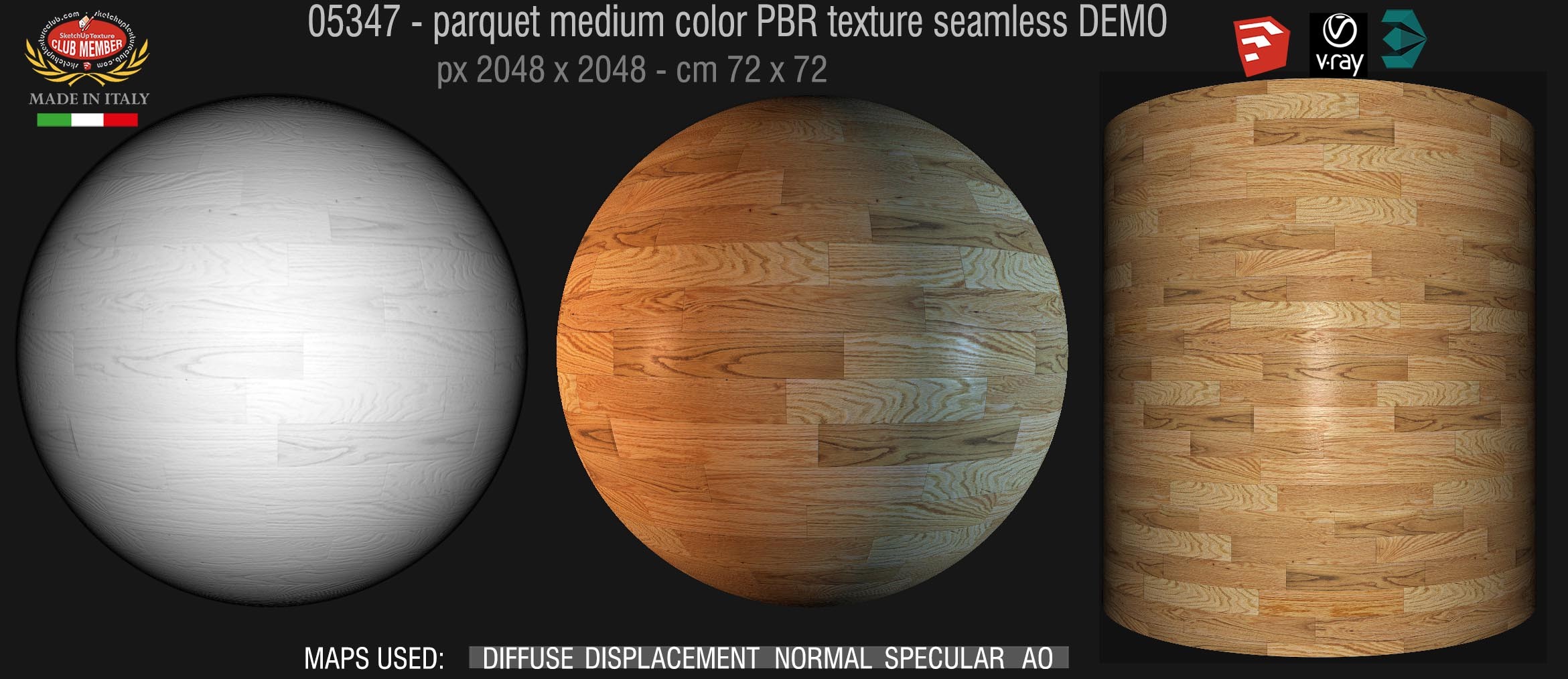 05347 parquet medium color PBR texture seamless DEMO