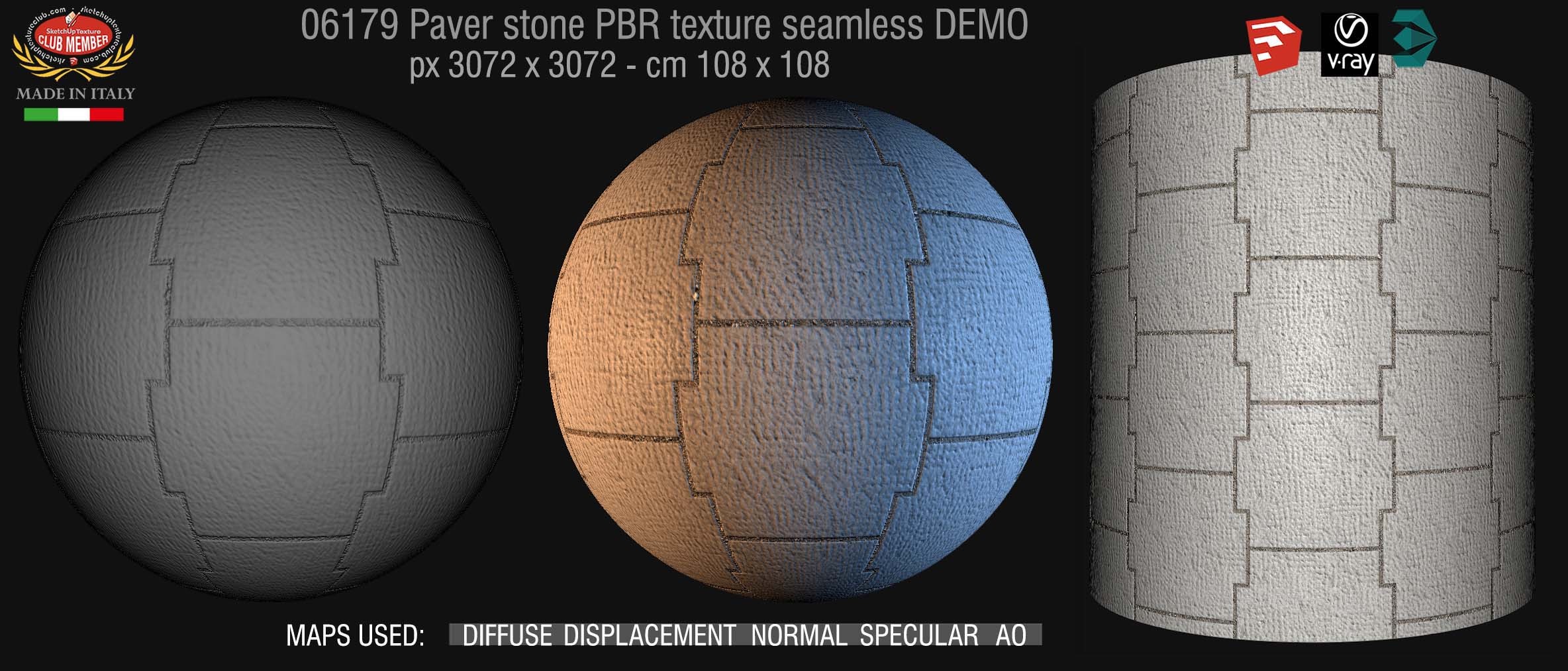 06179 paver stone PBR texture seamless DEMO