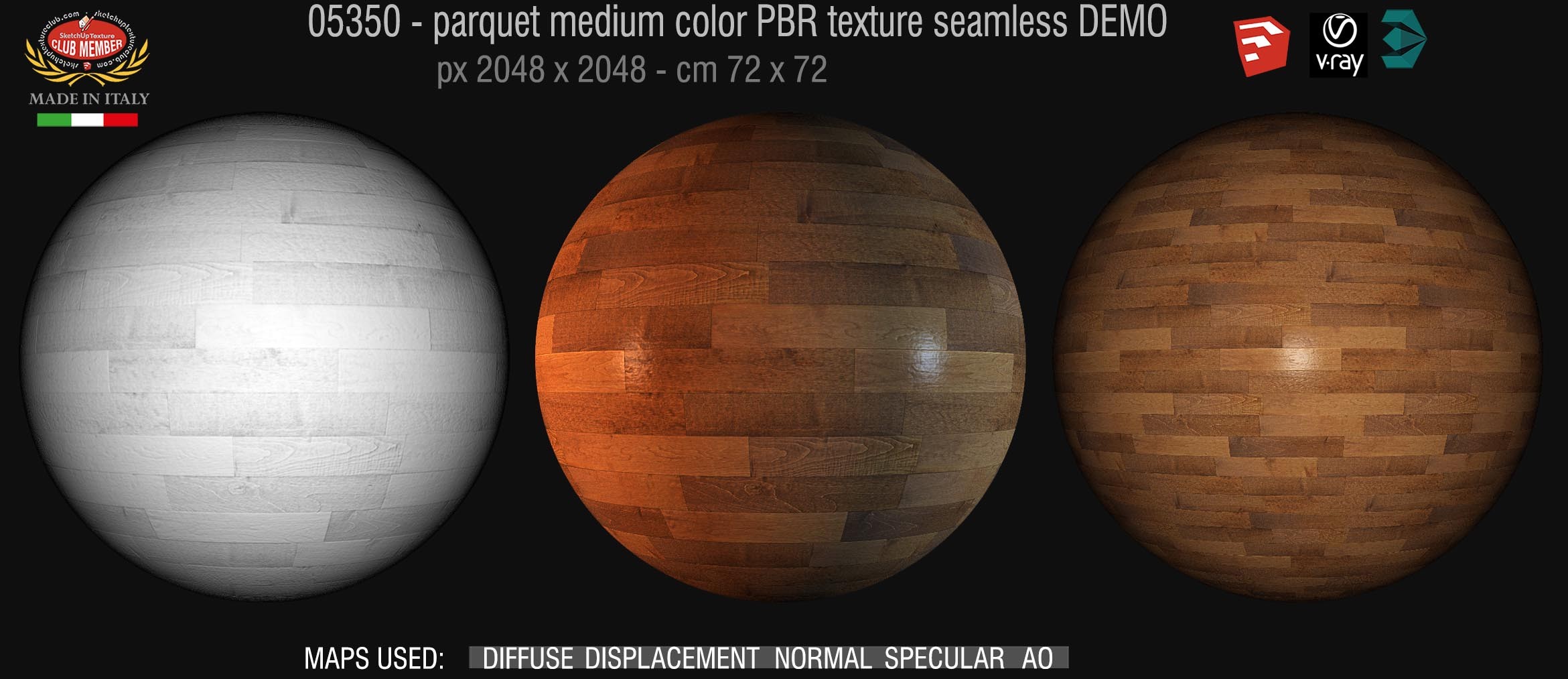 05350 parquet medium color PBR texture seamless DEMO