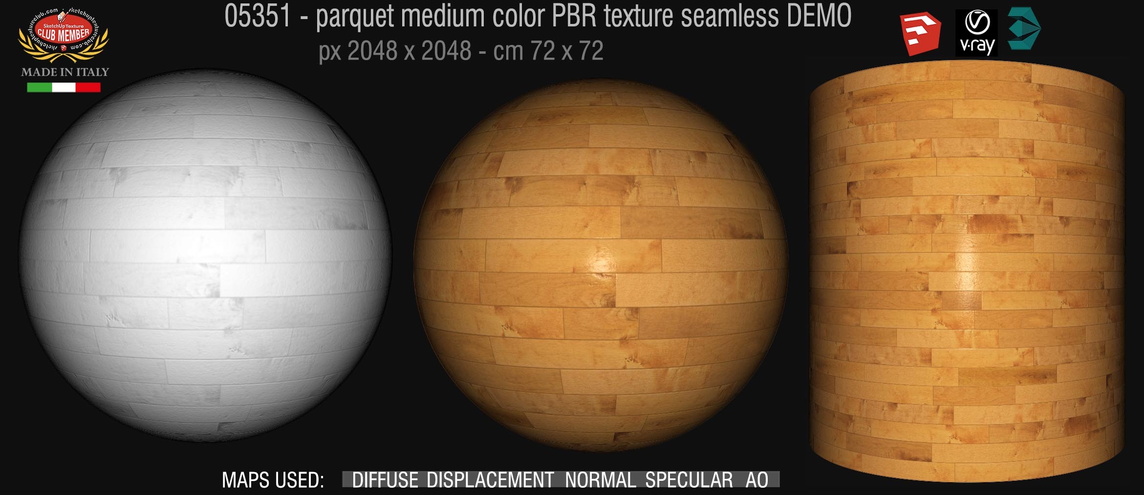 05351 parquet medium color PBR texture seamless DEMO
