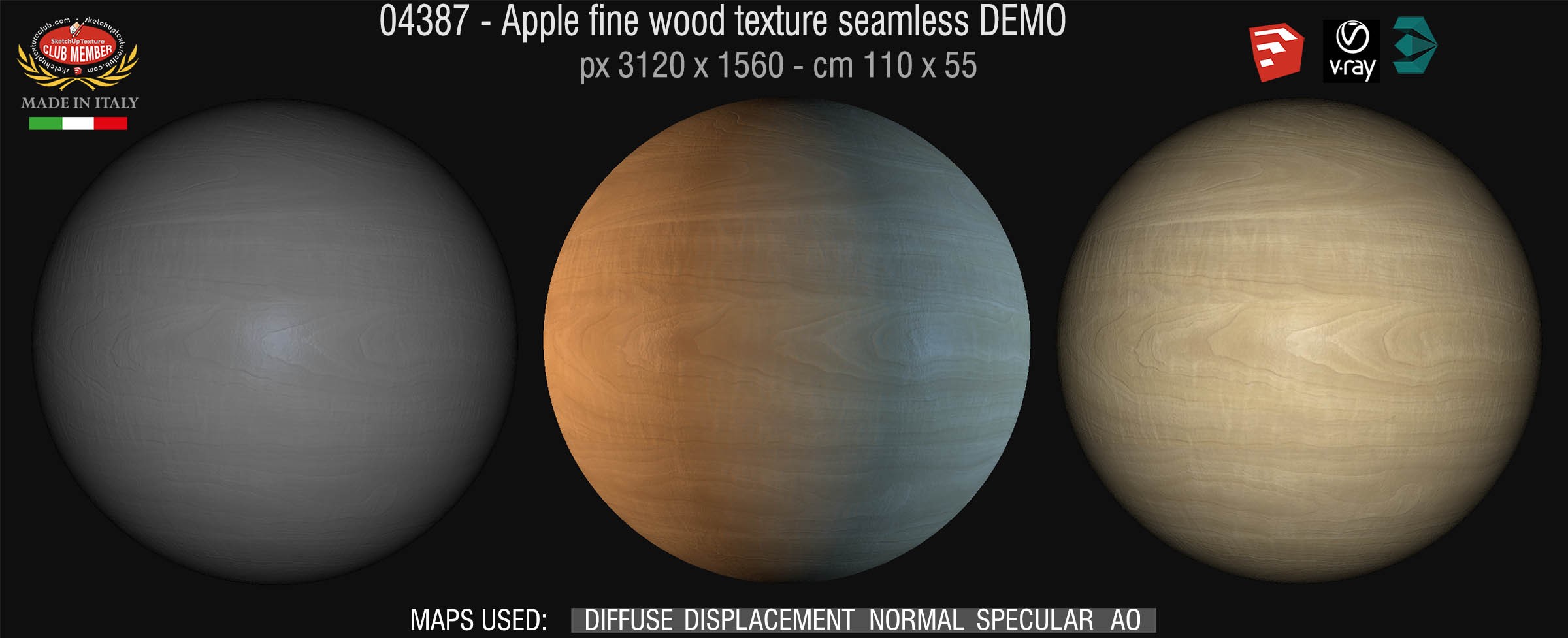 Apple light wood fine texture seamless 04387