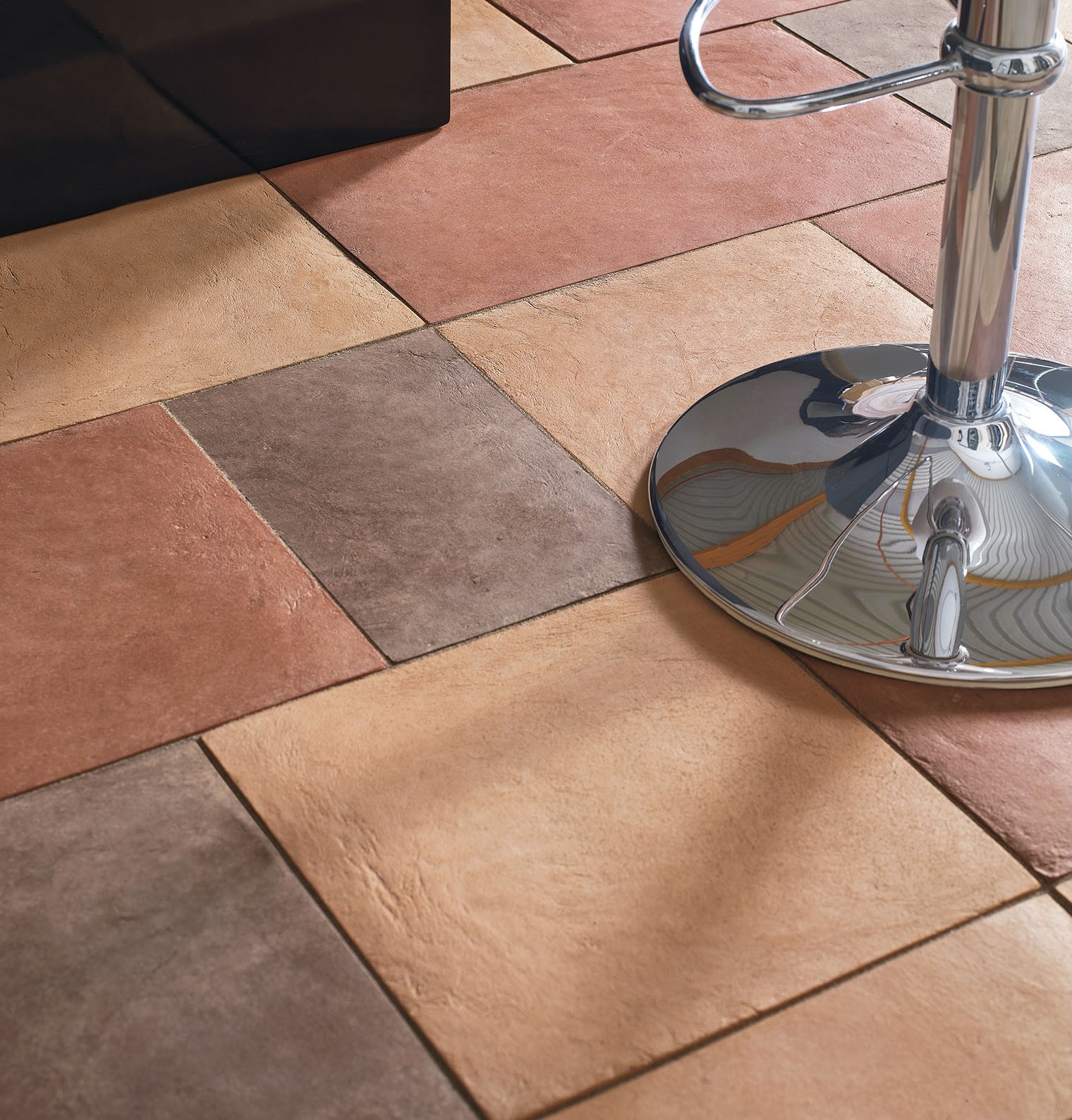 terracotta mixed color tile texture demo