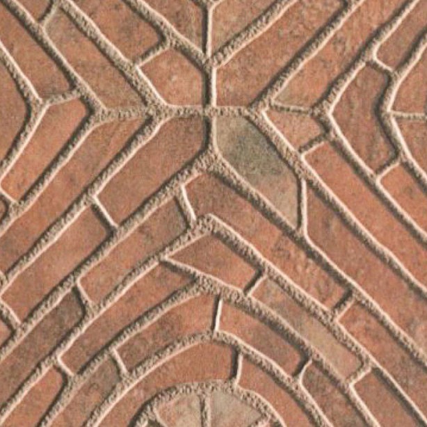 Textures   -   ARCHITECTURE   -   PAVING OUTDOOR   -   Terracotta   -   Blocks mixed  - Paving cotto mixed size texture seamless 06567 - HR Full resolution preview demo