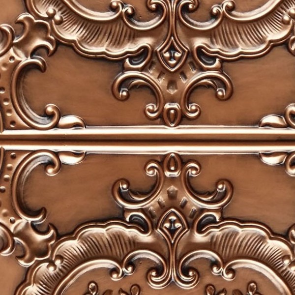 Ceiling Copper Metal Panel Texture