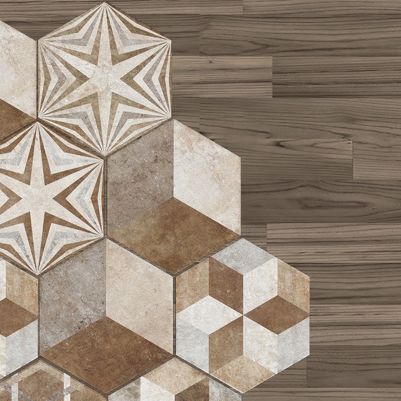 Textures   -   ARCHITECTURE   -   TILES INTERIOR   -   Hexagonal mixed  - Hexagonal tile texture seamless 16867 - HR Full resolution preview demo