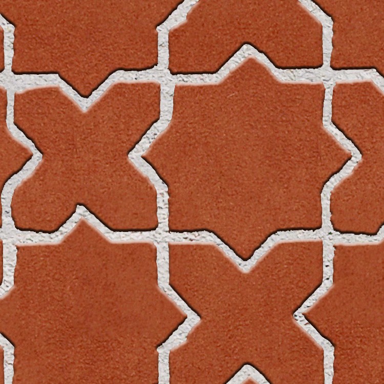 Textures   -   ARCHITECTURE   -   PAVING OUTDOOR   -   Terracotta   -   Blocks mixed  - Paving cotto mixed size texture seamless 06569 - HR Full resolution preview demo