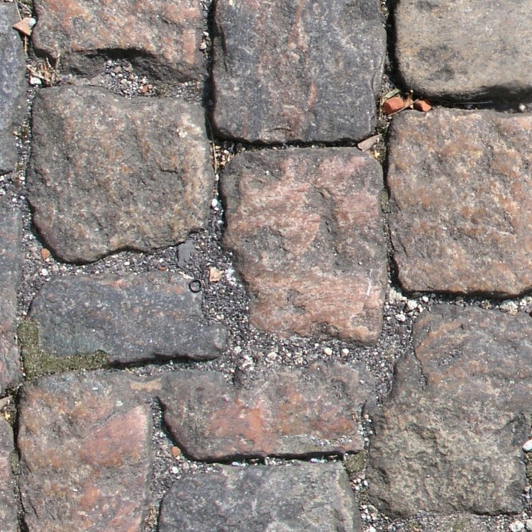 Textures   -   ARCHITECTURE   -   ROADS   -   Paving streets   -   Damaged cobble  - Damaged street paving cobblestone texture seamless 07446 - HR Full resolution preview demo