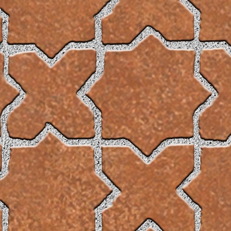 Textures   -   ARCHITECTURE   -   PAVING OUTDOOR   -   Terracotta   -   Blocks mixed  - Paving cotto mixed size texture seamless 06571 - HR Full resolution preview demo