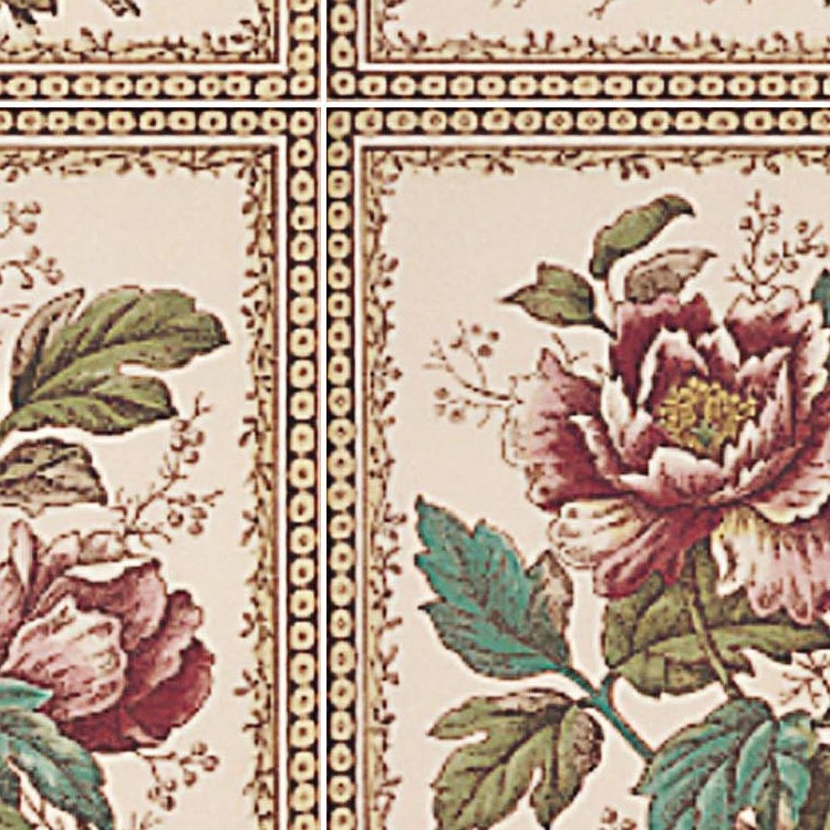 Textures   -   ARCHITECTURE   -   TILES INTERIOR   -   Ornate tiles   -   Floral tiles  - Ceramic floral tiles texture seamless 19167 - HR Full resolution preview demo