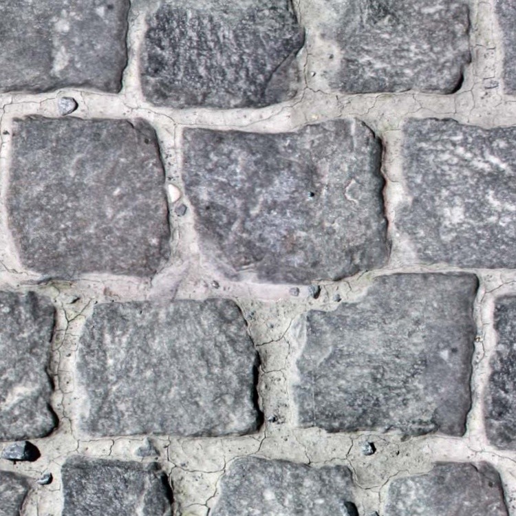 Textures   -   ARCHITECTURE   -   ROADS   -   Paving streets   -   Damaged cobble  - Dirt street paving cobblestone texture seamless 07448 - HR Full resolution preview demo