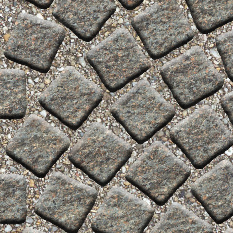 Textures   -   ARCHITECTURE   -   ROADS   -   Paving streets   -   Cobblestone  - Street paving cobblestone texture seamless 07338 - HR Full resolution preview demo