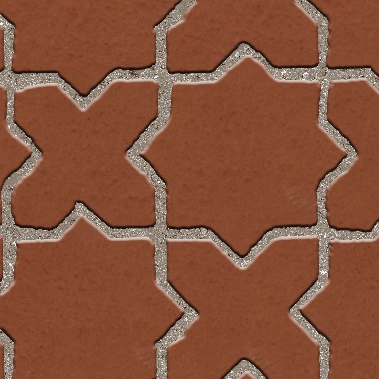Textures   -   ARCHITECTURE   -   PAVING OUTDOOR   -   Terracotta   -   Blocks mixed  - Paving cotto mixed size texture seamless 06573 - HR Full resolution preview demo