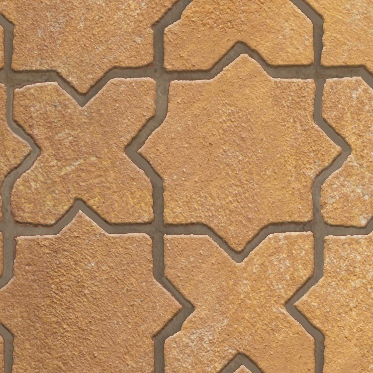 Textures   -   ARCHITECTURE   -   PAVING OUTDOOR   -   Terracotta   -   Blocks mixed  - Paving cotto mixed size texture seamless 06574 - HR Full resolution preview demo