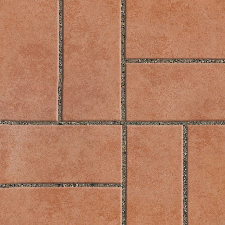 Textures   -   ARCHITECTURE   -   PAVING OUTDOOR   -   Terracotta   -   Blocks regular  - Cotto paving outdoor regular blocks texture seamless 06646 - HR Full resolution preview demo