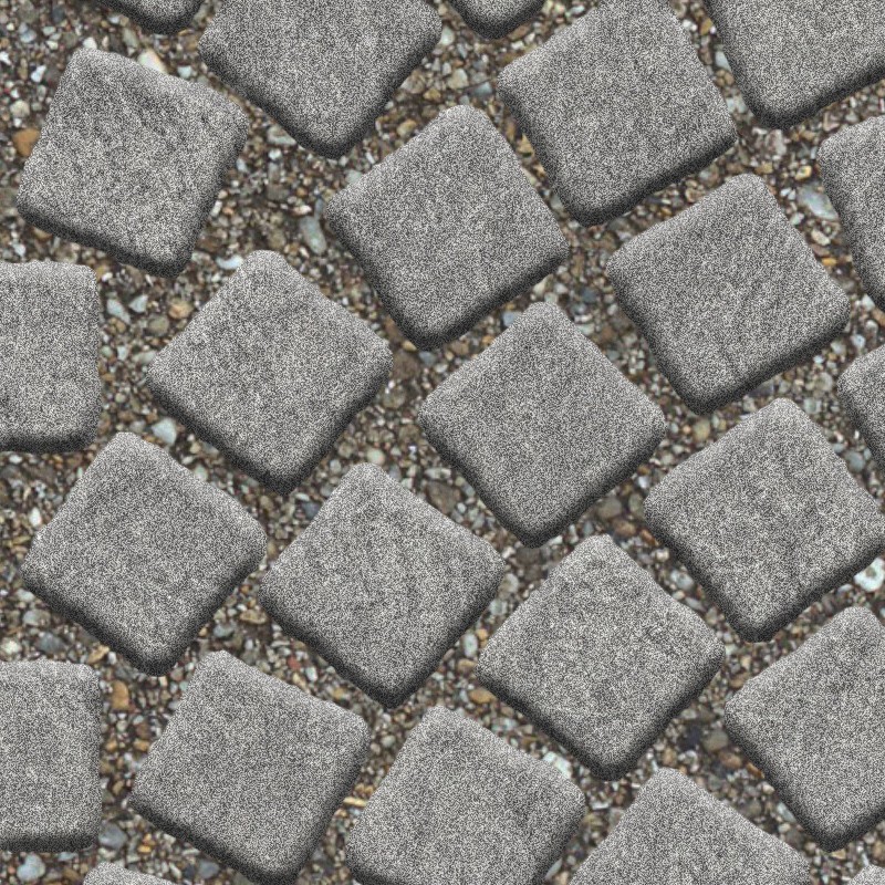 Textures   -   ARCHITECTURE   -   ROADS   -   Paving streets   -   Cobblestone  - Street paving cobblestone texture seamless 07342 - HR Full resolution preview demo