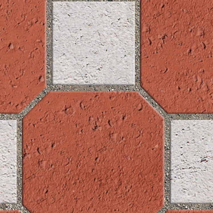 Textures   -   ARCHITECTURE   -   PAVING OUTDOOR   -   Terracotta   -   Blocks mixed  - Paving cotto mixed size texture seamless 06577 - HR Full resolution preview demo