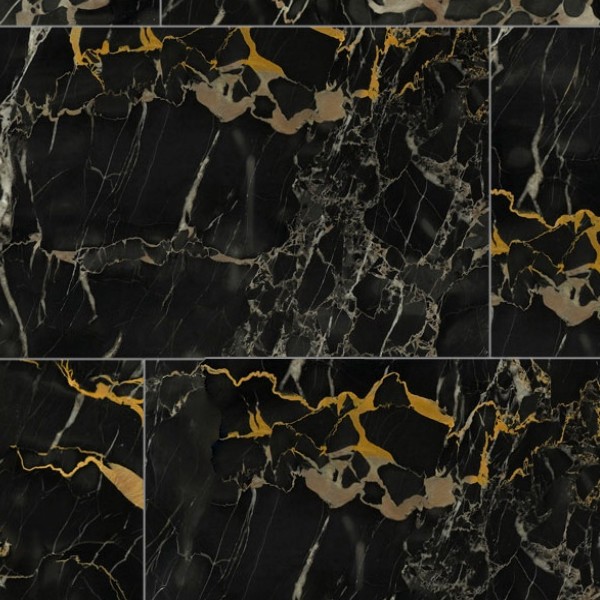 Textures   -   ARCHITECTURE   -   TILES INTERIOR   -   Marble tiles   -   Black  - Portoro black marble tile texture seamless 14121 - HR Full resolution preview demo