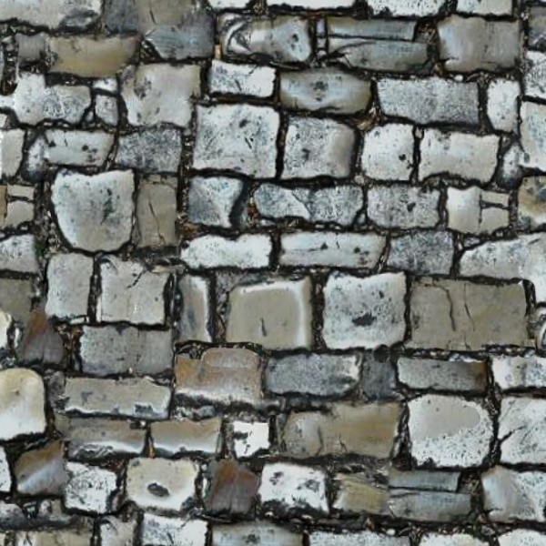 Textures   -   ARCHITECTURE   -   ROADS   -   Paving streets   -   Damaged cobble  - Damaged street paving cobblestone texture seamless 07454 - HR Full resolution preview demo