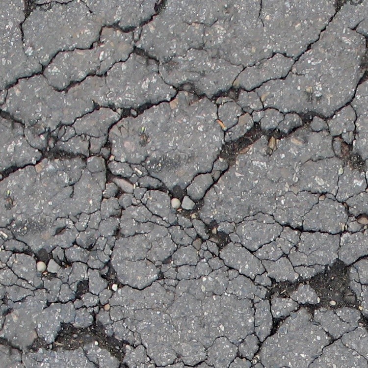 Textures   -   ARCHITECTURE   -   ROADS   -   Asphalt damaged  - Damaged asphalt texture seamless 07322 - HR Full resolution preview demo