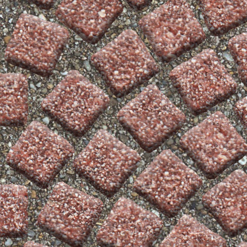 Textures   -   ARCHITECTURE   -   ROADS   -   Paving streets   -   Cobblestone  - Porfido street paving cobblestone texture seamless 07346 - HR Full resolution preview demo