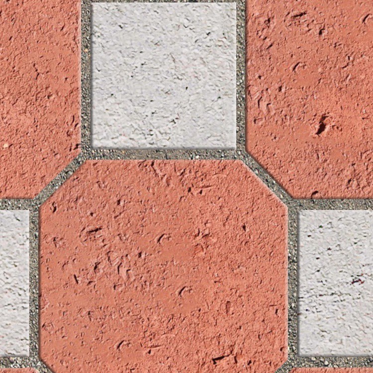 Textures   -   ARCHITECTURE   -   PAVING OUTDOOR   -   Terracotta   -   Blocks mixed  - Paving cotto mixed size texture seamless 06581 - HR Full resolution preview demo