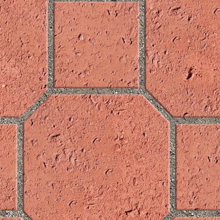 Textures   -   ARCHITECTURE   -   PAVING OUTDOOR   -   Terracotta   -   Blocks mixed  - Paving cotto mixed size texture seamless 06582 - HR Full resolution preview demo