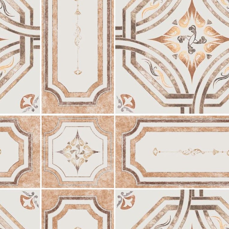 Textures   -   ARCHITECTURE   -   TILES INTERIOR   -   Ornate tiles   -   Geometric patterns  - Ceramic floor tile geometric patterns texture seamless 18875 - HR Full resolution preview demo