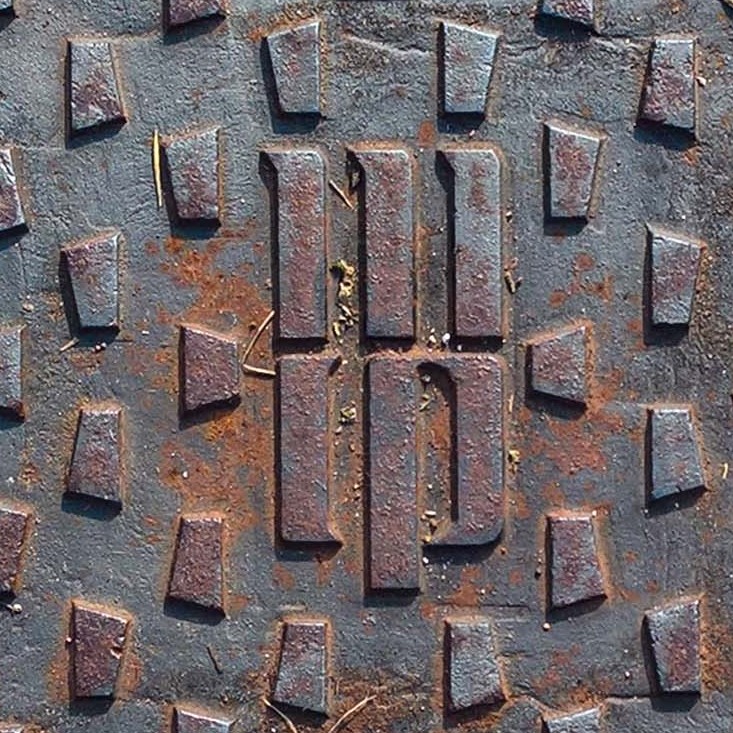Textures   -   ARCHITECTURE   -   ROADS   -   Street elements  - Rusty metal manhole texture 19705 - HR Full resolution preview demo