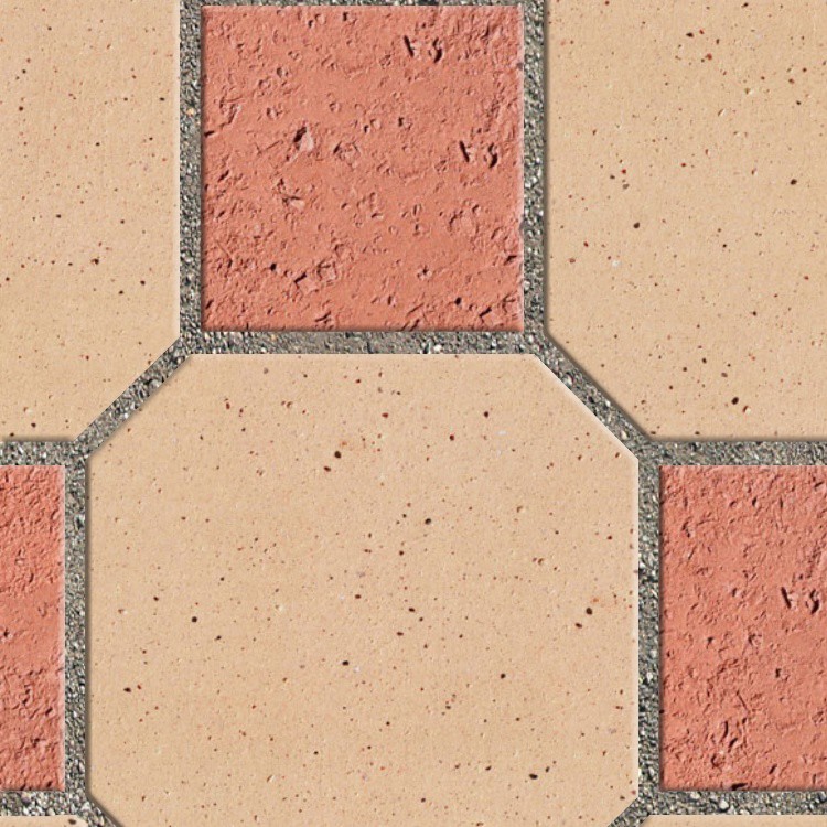 Textures   -   ARCHITECTURE   -   PAVING OUTDOOR   -   Terracotta   -   Blocks mixed  - Paving cotto mixed size texture seamless 06585 - HR Full resolution preview demo