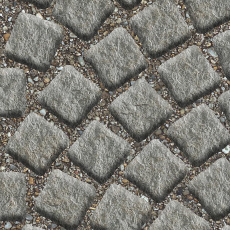 Textures   -   ARCHITECTURE   -   ROADS   -   Paving streets   -   Cobblestone  - Porfido street paving cobblestone texture seamless 07351 - HR Full resolution preview demo