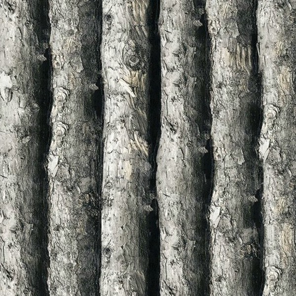 Textures   -   ARCHITECTURE   -   WOOD PLANKS   -   Wood fence  - Fence trunks wood texture seamless 09399 - HR Full resolution preview demo